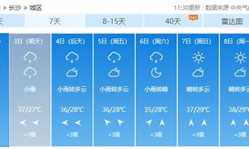 长沙天气预报10天查询表格图_长沙天气预报10天查询表格图片